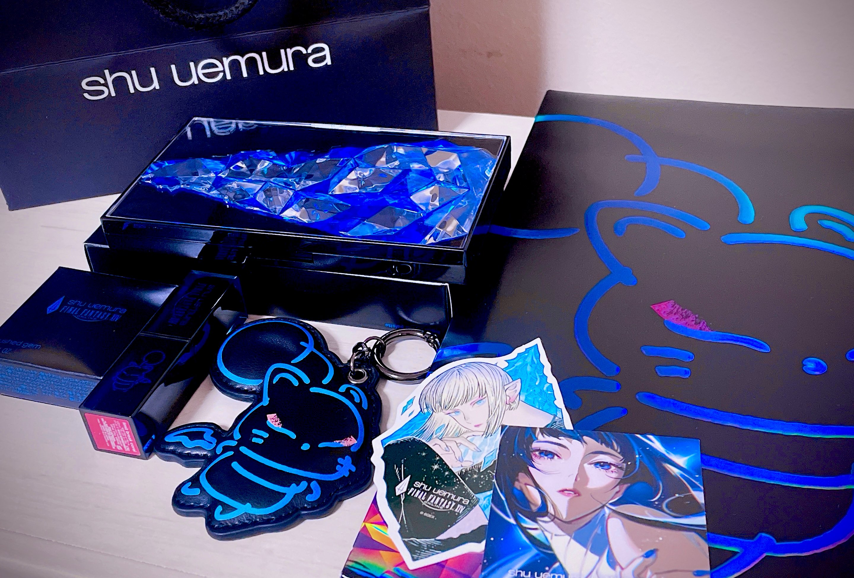 shu uemura x FF14 オリジナル モーグリ キーリング