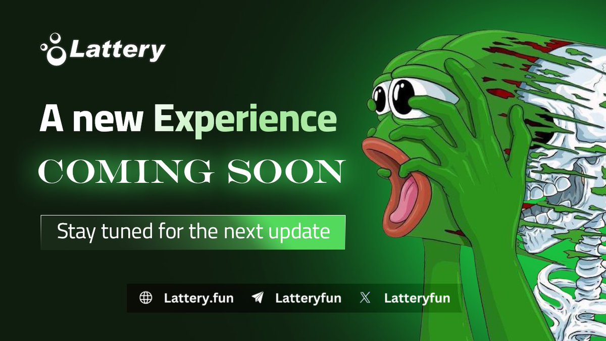 Exciting times ahead, fam!

Lattery fun is getting an upgrade. Bigger, better, and packed with more ways to play and win. 

Stay tuned, it’s almost time. 👀