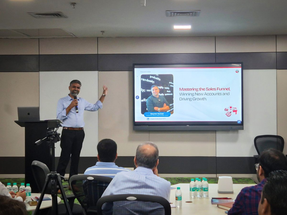 vikramrsingh's tweet image. Grateful for a full house at Antier! Thank you to every leader who joined us for the @nasscom workshop on mastering the sales funnel. Your time and openness made the conversation rich and practical.
A special thanks to Gaurav Kumar ji for an energizing session - clear…