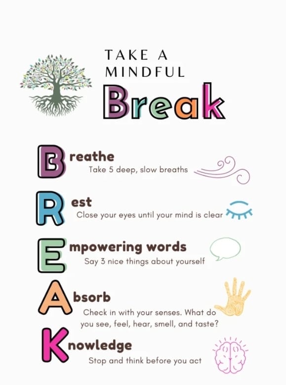 TeenServicesBda's tweet photo. Mental health matters. Take time to breath, reflect, and reset.
#MindfulBreak #YouthWellness https://t.co/AQeQ1VPKM2