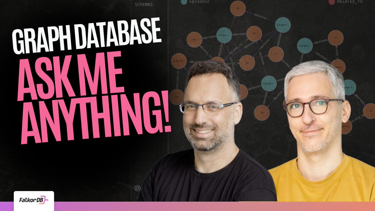 falkordb's tweet image. Missed our #knowledgegraph &amp;amp; #graphdatabase AMA? Here&apos;s the recording: youtube.com/watch?v=dVXqBm…