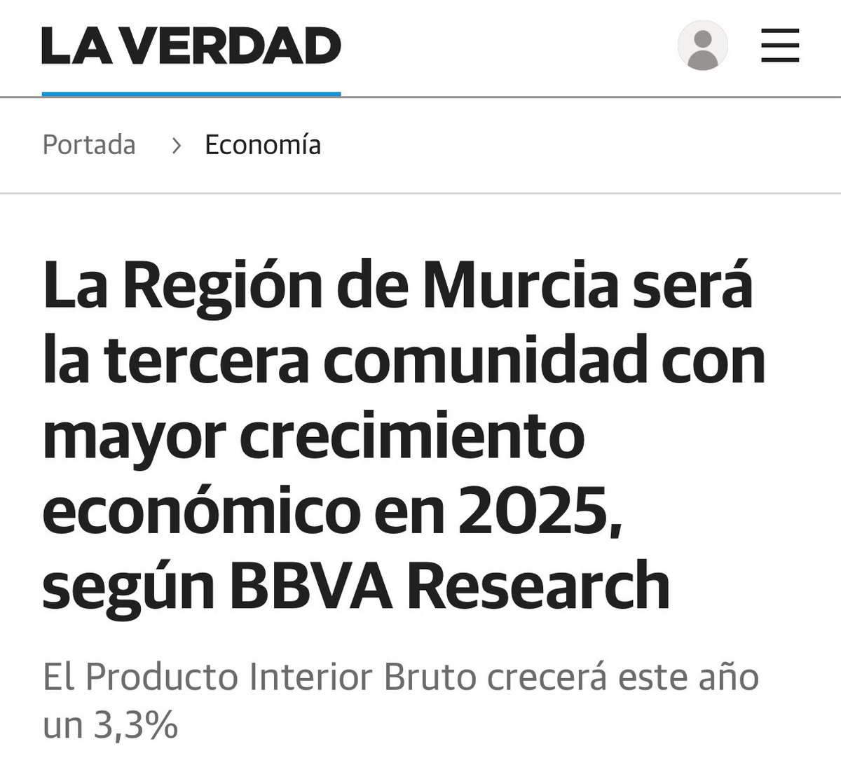 Fernando López Miras (@lopezmirasf) on Twitter photo Los datos confirman la solidez de nuestra senda de crecimiento.
La #RegióndeMurcia será una de las comunidades que más crezca este año, según <a href="/BBVAResearch/">BBVA Research</a>. 
Nos consolidamos como un destino atractivo para invertir, crear oportunidades y con gran proyección de futuro. Los datos confirman la solidez de nuestra senda de crecimiento.
La #RegióndeMurcia será una de las comunidades que más crezca este año, según <a href="/BBVAResearch/">BBVA Research</a>. 
Nos consolidamos como un destino atractivo para invertir, crear oportunidades y con gran proyección de futuro.