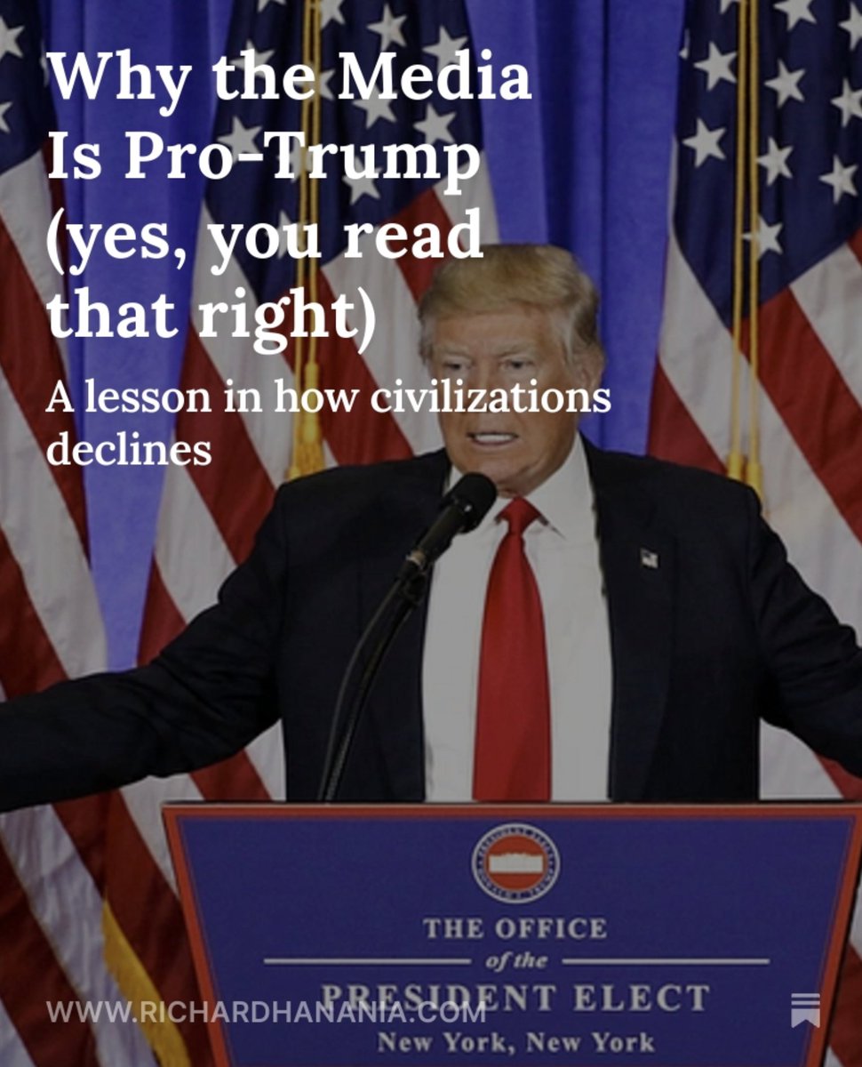 One thing that has always bothered me is people who say the media is biased against Trump.

It's actually pro-Trump

It would be impossible to be biased against Trump, because the media would have to devote more than 100% of its attention to his scandals to give them the