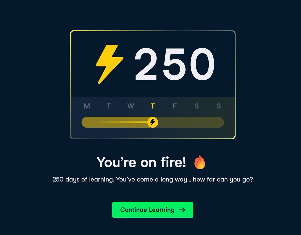 CodeAndCrochet's tweet image. I am still on my @DataCamp streak. 250 days.