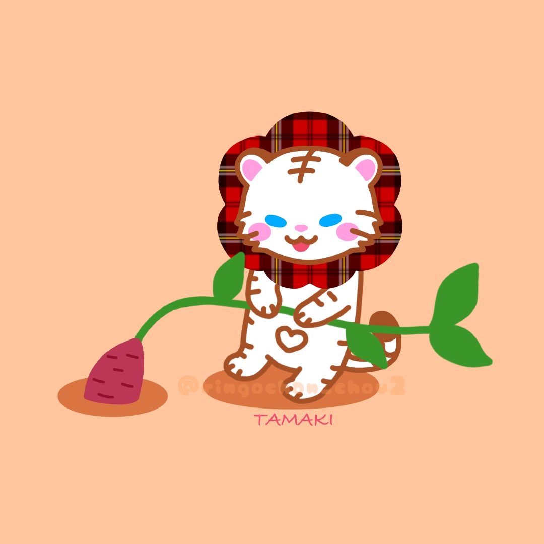 おおきなおいも🍎

 #ゆるいイラスト 
 #かわいいシュシュのりんごちゃん