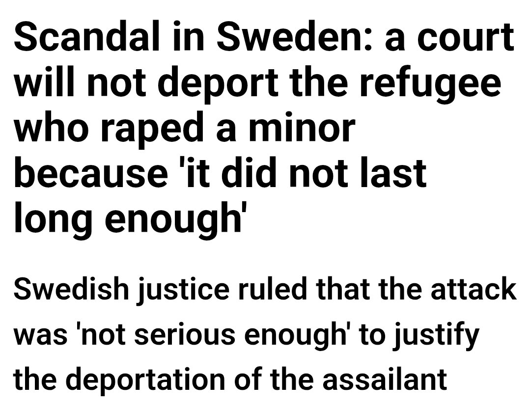 Girls, next time, try to tolerate it longer. Because you live in Sweden