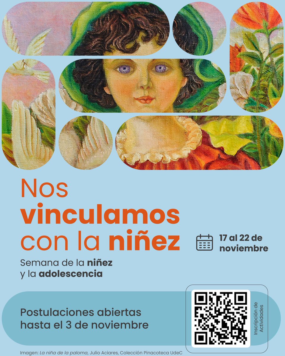 🌟 ¡Participa en la Semana de la Niñez y la Adolescencia UdeC 2025!
🗓️ 17 al 22 de noviembre: actividades académicas, culturales y de extensión sobre derechos de la niñez.
📢 Postula tu iniciativa hasta el 3/11 en 👉 extension.udec.cl