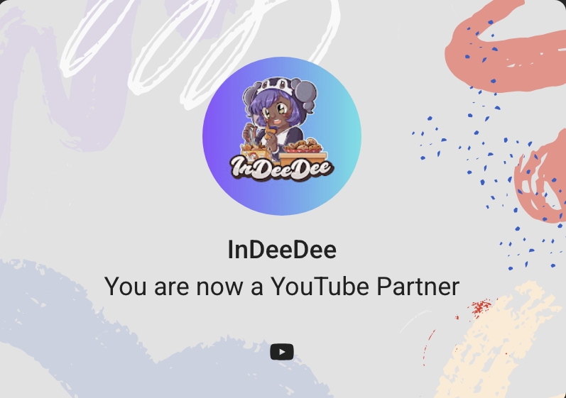 InDeeDeeEffect's tweet image. Another W for 2025! @YouTubeCreators 

When you put in the work and have that genuine love, support and good energy, things like this happen :D 

Thank you guys for all of the continued support so far, let&apos;s keep these W&apos;s coming. 

I&apos;M A YOUTUBE PARTNER YOOOOO!!! #YouTube