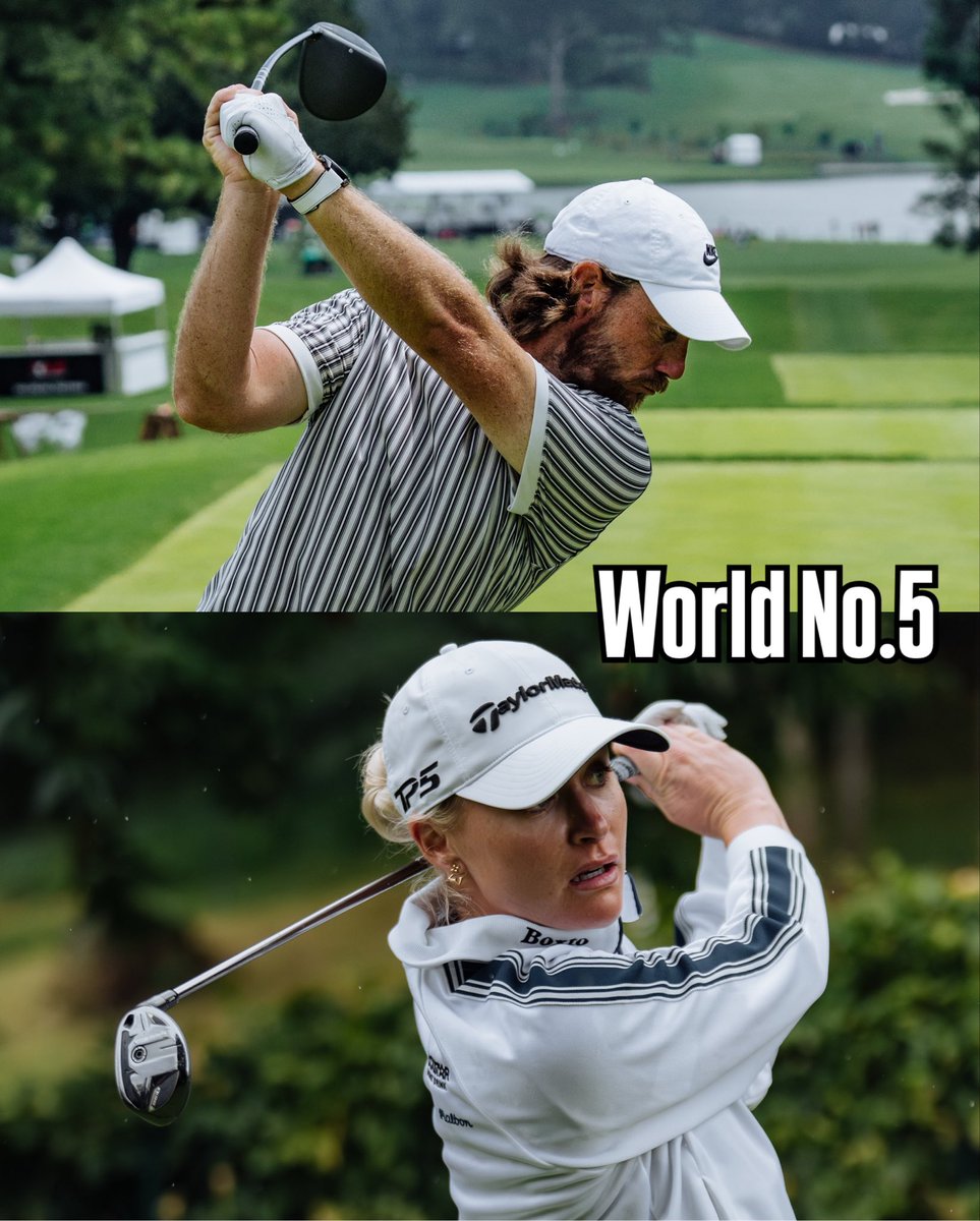 When <a href="/TommyFleetwood1/">Tommy Fleetwood</a> and <a href="/HullCharley/">Charley Hull</a> rise to 5th in the world rankings at the same time… we had to post about it. 🙌 #TeamTaylorMade #BeyondDriven