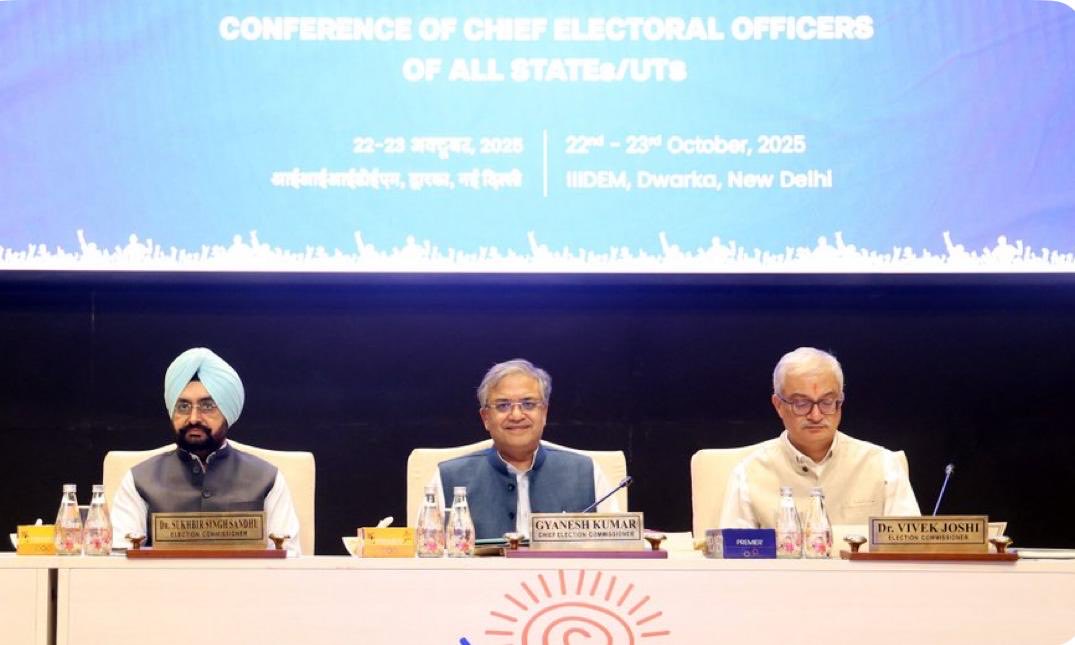 ECI’s two-day Conference of CEOs on SIR preparedness concludes. 

Read more: eci.gov.in/eci-backend/pu…