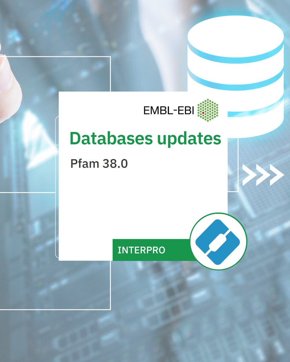 InterProDB's tweet image. 🚀InterPro 107.0 is live!
✨Updated to Pfam 38.0
✨1,068 new InterPro entries
Explore the latest annotations and discover new protein insights. 
Explore it now: interpro.ebi.ac.uk