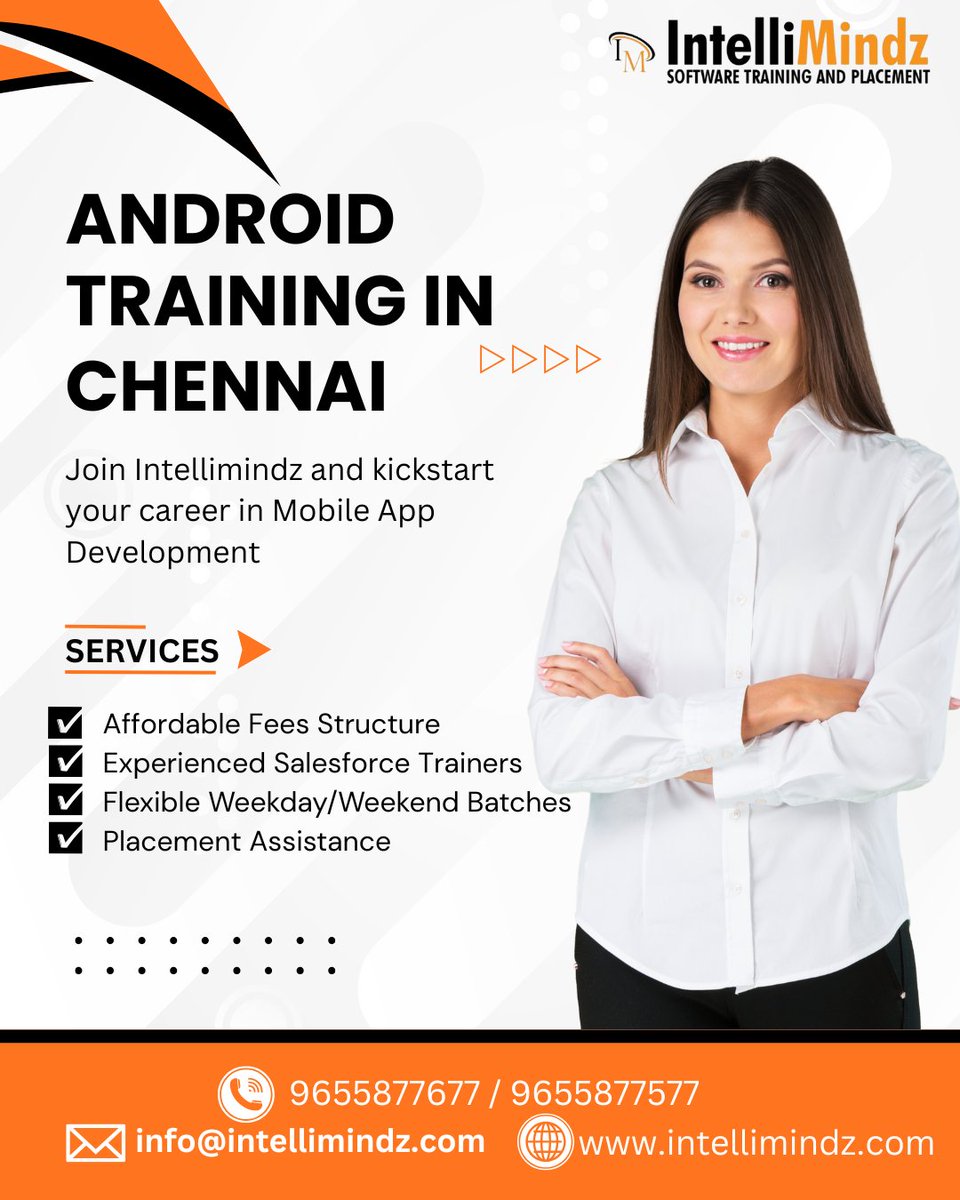 intellimindz_in's tweet image. Level up your skills! Join Intellimindz Android Training in Chennai & become a pro app developer. 
📞 +91 9655877677 | 📷 intellimindz.com
#AndroidDevelopment #ChennaiTraining #MobileApps #LearnToCode #Intellimindz