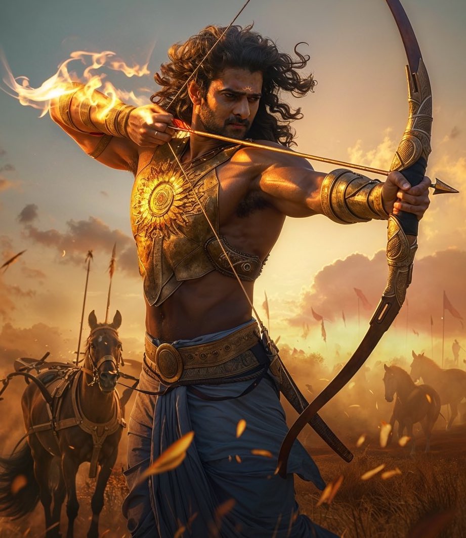 To the actor who redefined "Pan-India" cinema and carried the weight of a kingdom on his shoulders,
Happy Birthday #Rebelstar ! 
The screen lights up every time you're on it. 
#HBDPrabhas Anna ❤️
#RajaSaab 
#Fauji