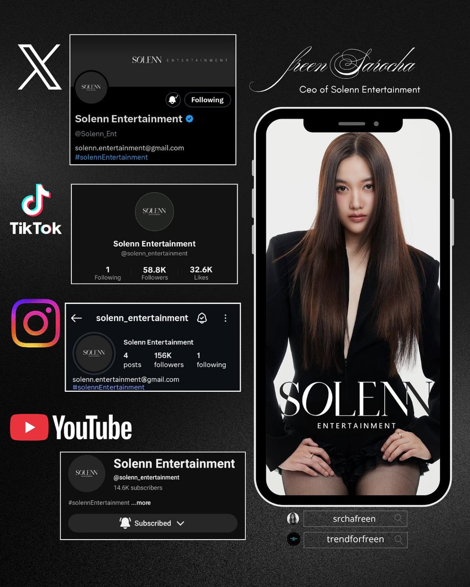 TrendForFREEN's tweet image. 𝗙𝗼𝗹𝗹𝗼𝘄 𝐒𝐎𝐋𝐄𝐍𝐍 𝐄𝐍𝐓𝐄𝐑𝐓𝐀𝐈𝐍𝐌𝐄𝐍𝐓 𝗼𝗻 𝘀𝗼𝗰𝗶𝗮𝗹 𝗺𝗲𝗱𝗶𝗮
𝐗 : Solenn_Ent
🔗x.com/Solenn_Ent?t=B…
𝐈𝐆 : solenn_entertainment
🔗instagram.com/solenn_enterta…
𝐓𝐈𝐊𝐓𝐎𝐊 : solenn_entertainment
🔗tiktok.com/@solenn_entert…
𝐘𝐎𝐔𝐓𝐔𝐁𝐄 : solenn_entertainment…