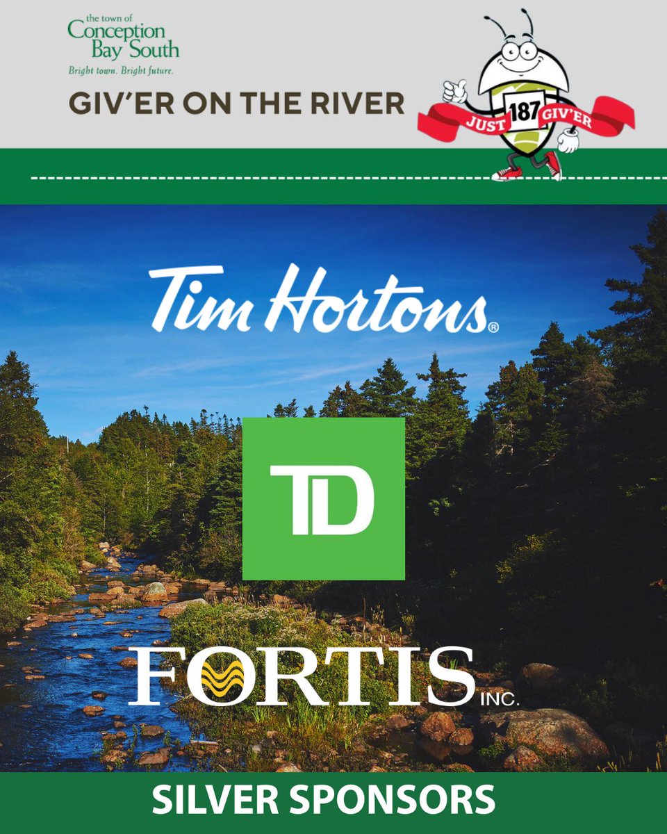 Thank you to the Giv'er on the River Silver Sponsors! 

We’re grateful to our wonderful sponsors for helping bring the Fun Run to life! Thank you to Tim Hortons, TD, and Fortis Inc. for your support. 🩶