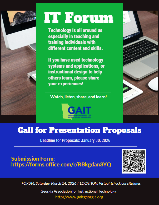 gaitcommunity's tweet photo. 🚨 Calling all EdTech innovators!
Registration is OPEN for GAIT’s FREE online IT Forum! 🎓🤖🎮
Share your insights on Robotics, Game-Based Learning, 3D Printing &amp; more.
📌 Submit your idea: https://t.co/fofqotmFvp
#GAIT #EdTech #TechCommunity #JoinUs https://t.co/XO5hPGi2rW