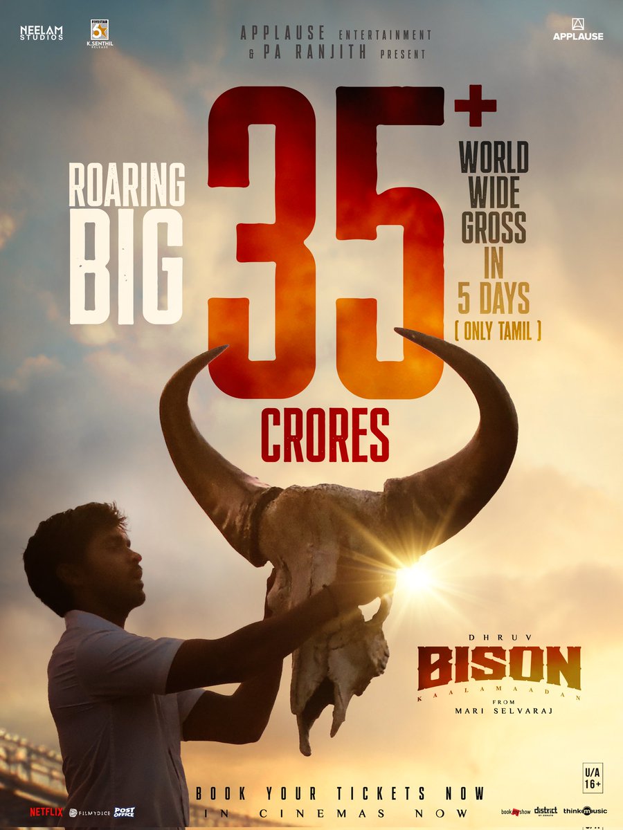 Nn84Naganatha's tweet photo. #Bison continues with good occupancy on weekdays and yesterday Day-6 collections was higher than Dude in TN.. https://t.co/6vyDpeud2C