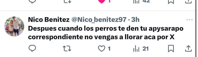 Su unico argumento. Y hay miles de esto. Si me pasa algo, ya sabe la <a href="/policia_py/">Policía Nacional del Paraguay</a> donde buscar igual que en la manifestacion, solo que aca si en verdad hay intención de ataque