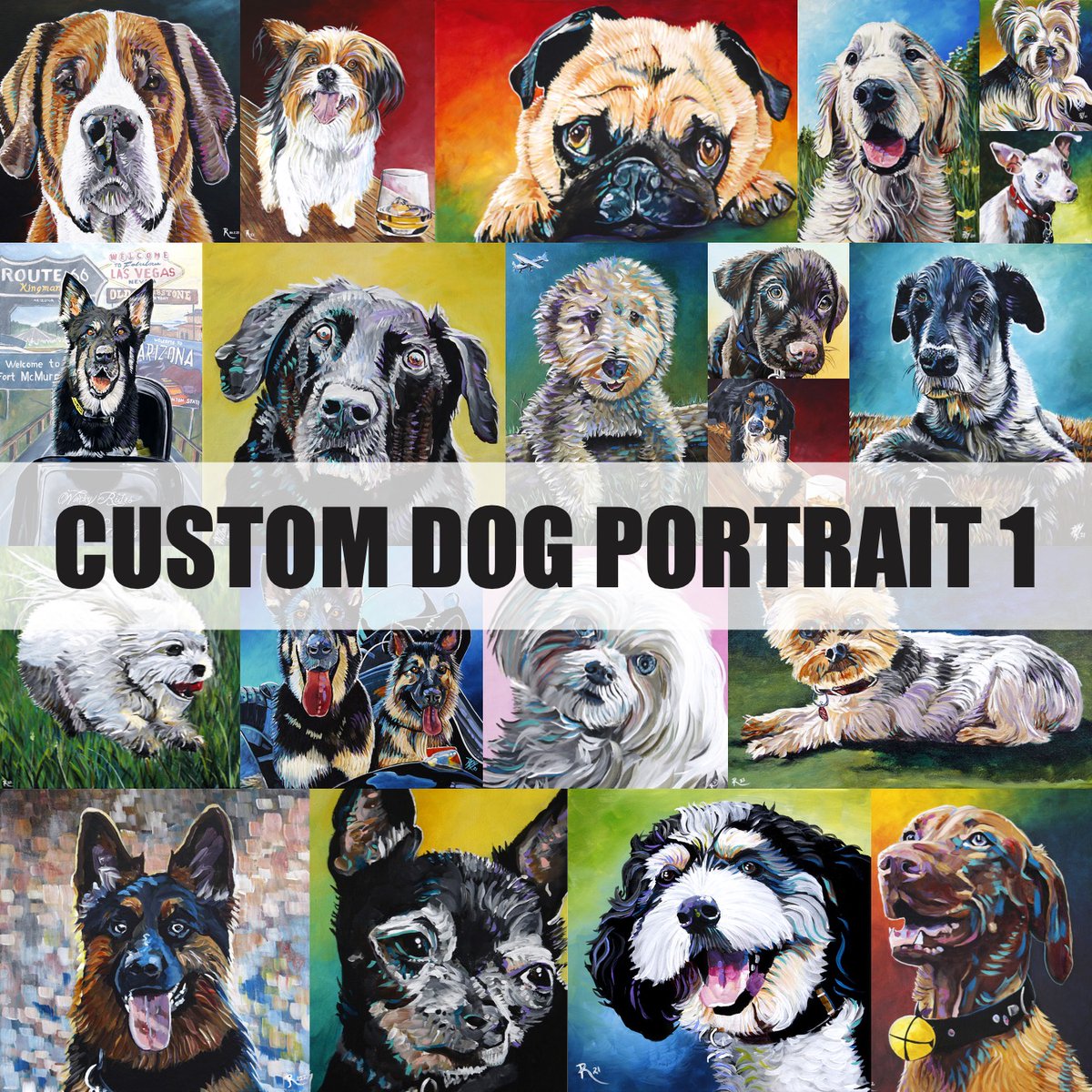 A custom dog portrait with completion and delivery guaranteed in time for Christmas. Hmmm...the perfect gift you hadn't thought of...until now. Just added to the Birdsong Studios Fall Auction here: 32auctions.com/birdsongfall20…. #highriver #okotoks #yyc #ymm