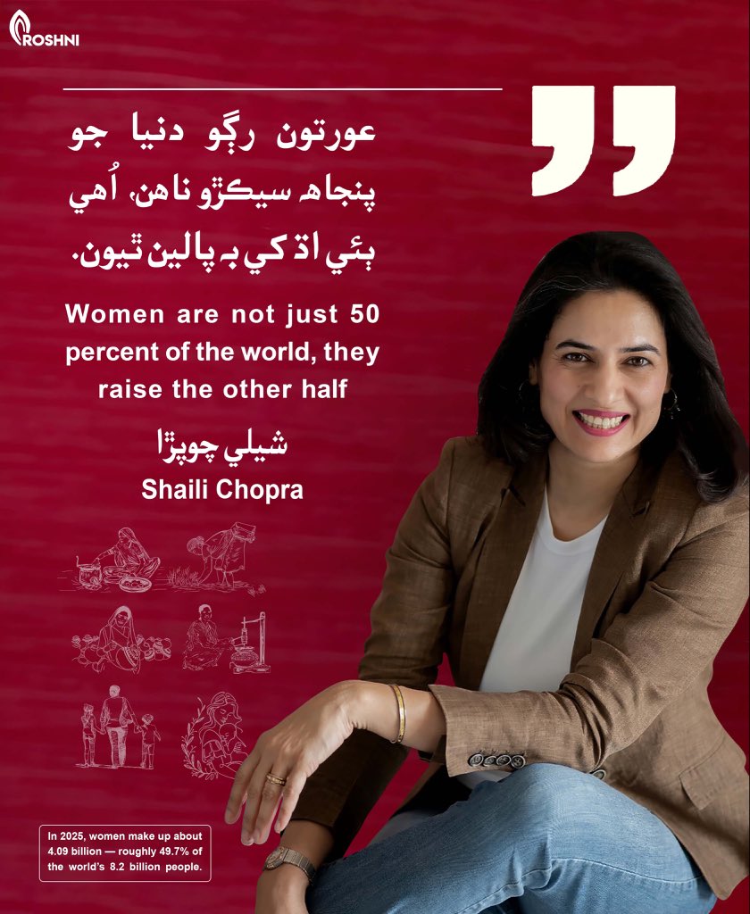 عورتون رڳو دنيا جو پنجاھ سيڪڙو ناھن، اھي ٻئي اڌ کي بہ پالین ٿيون.  شيلي چوپڙا

Women are not just 50 percent of the world, they raise the other half | Shaili Chopra

#equalityforall