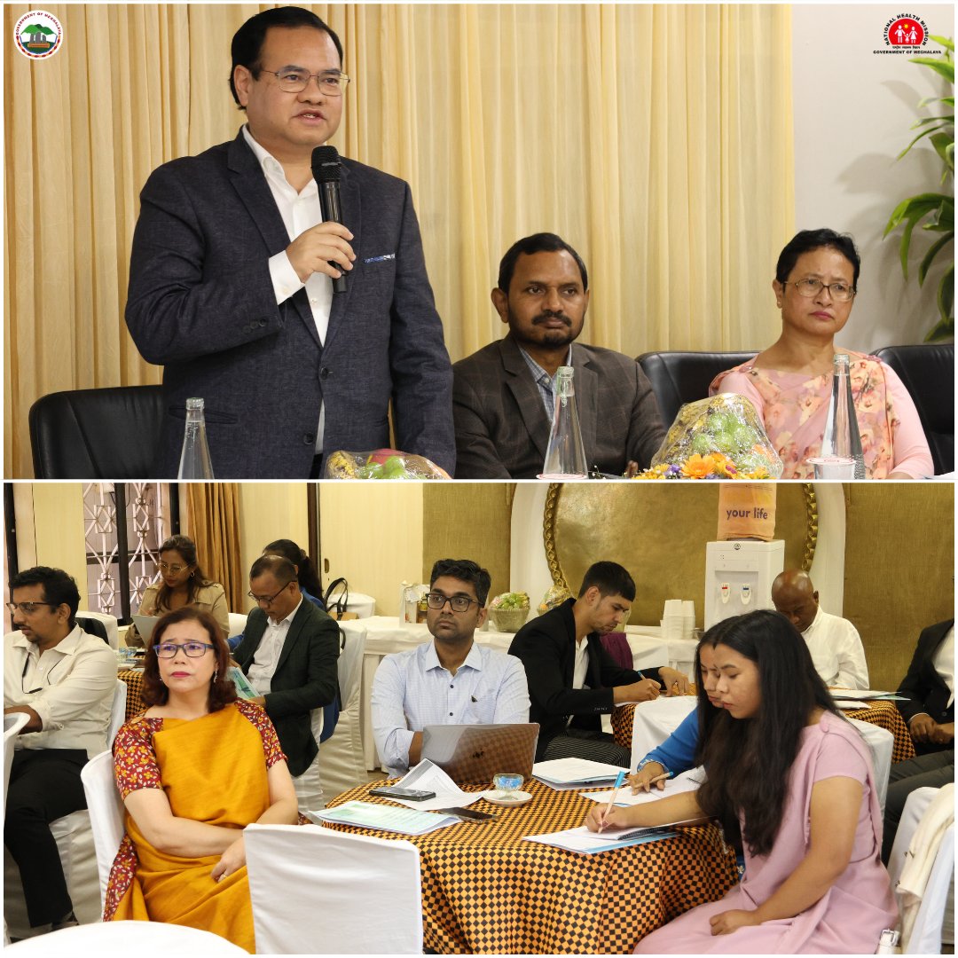 meghalayahealth's tweet photo. A Workshop on “Promoting Cross-Sectoral Action for One Health in Meghalaya” brought together key depts to strengthen collab between human, animal &amp; environmental health.
Led by Shri. Sampath Kumar, IAS &amp; Shri. Fredrick Kharkongor, IAS — the call is clear: #OneHealth, #OneFuture. https://t.co/FBMjjVsi8A