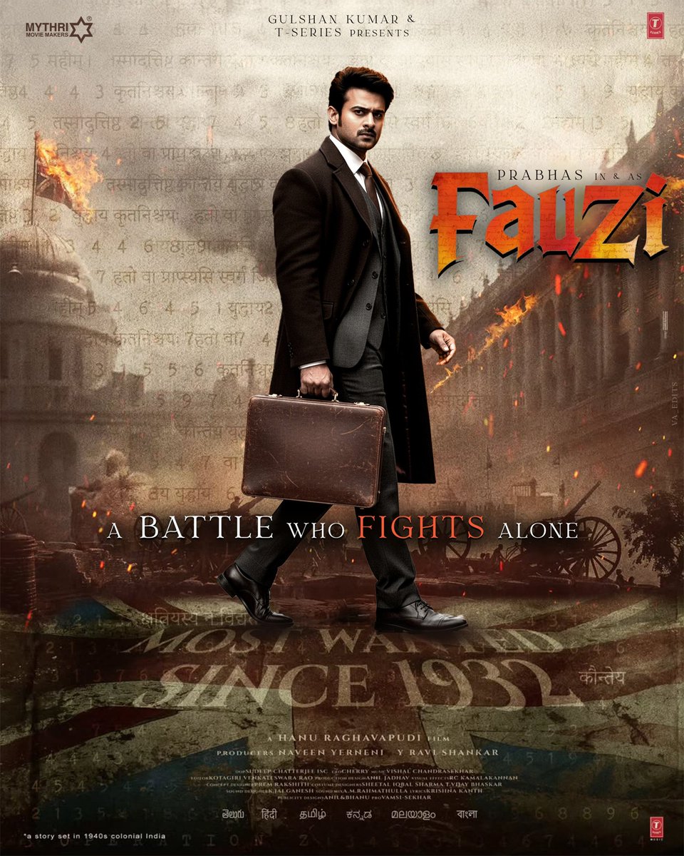 ashrafsameer784's tweet image. On the occasion of Rebel Star #Prabhas’s birthday, I designed this fan-made poster for FAUZI.
A tribute to his power, presence, and perfection. 💥

@hanurpudi @MythriOfficial  @TSeries @PrabhasRaju @TrendsPrabhas
 @PrabhasRaju 

#HappyBirthdayFAUZI
#HappyBirthdayPRABHAS