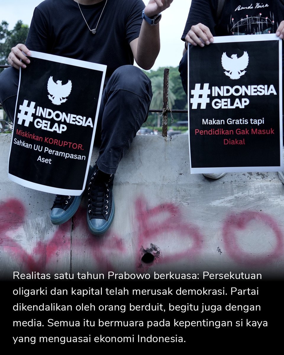 Jika paradoks Jokowi bisa dibaca dengan cara: apa yang dikatakannya, maka yang terjadi sebaliknya.

Sementara untuk membaca paradoks Prabowo: apa yang ia tuduhkan, maka itu juga yang ia lakukan.

projectmultatuli.org/paradoks-prabo…