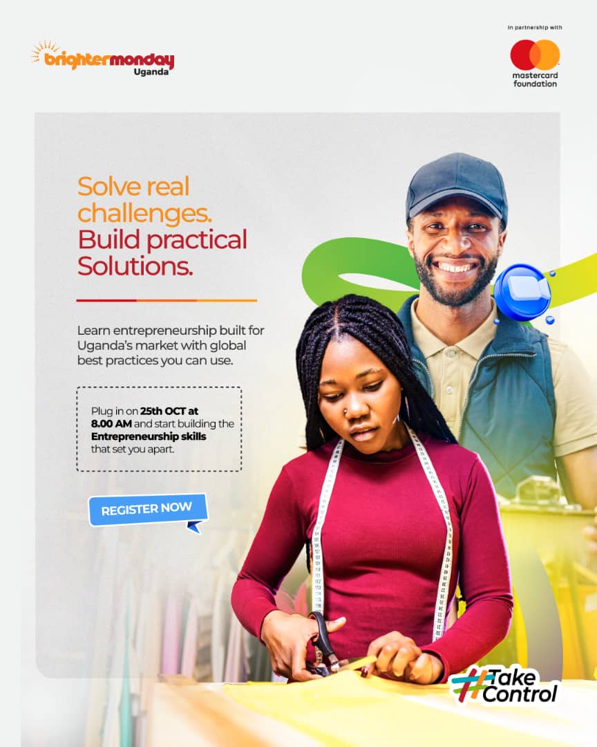 sanyukatv's tweet photo. Real entrepreneurship means solving problems people care about. Join the free training this Saturday at 8 AM to learn how to build solutions that last.
Register here: https://t.co/C8udiXwQuZ
@BrighterMonUG
#TakeControl #BrighterMondayUG #SanyukaUpdate https://t.co/X4nCw5Zn2V