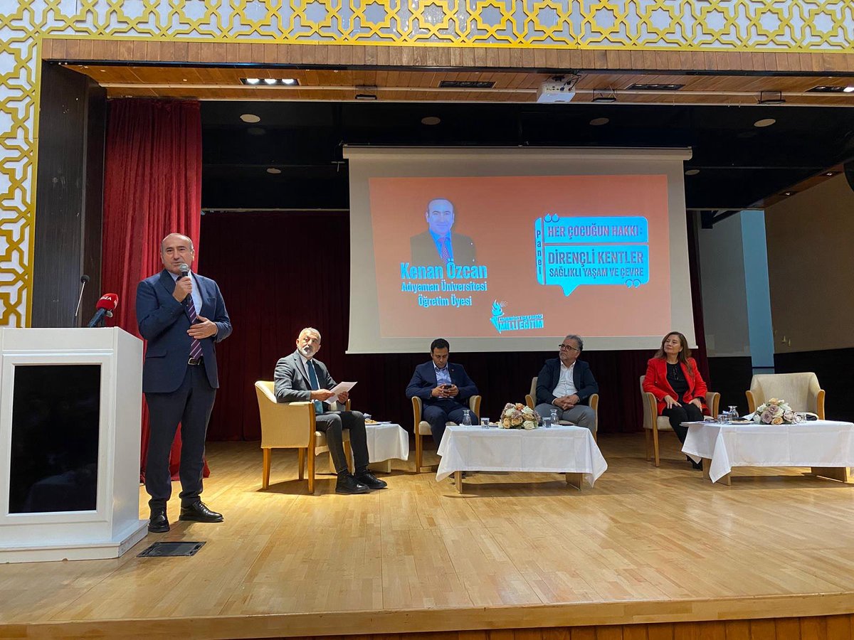 <a href="/baran_bozoglu83/">Dr. Baran Bozoğlu (PhD)</a> <a href="/MusaUgur_01/">Musa Ugur</a> <a href="/fnpmuhendislik/">Filiz Pehlivan</a> 📍Adana: Her Çocuğun Hakkı: Dirençli Kentler, Sağlıklı Yaşam ve Çevre etkinliği

Adıyaman Üniversitesi Eğitim Fakültesi öğretim üyesi Prof. Dr. Kenan Özcan,
Deprem Bölgesinde Eğitimin Sorunları Çözüm Önerileri üzerine konuşmasını gerçekleştiriyor.

<a href="/ProfDrOzcan/">Kenan Özcan</a>
#HerÇocuğunHakkı