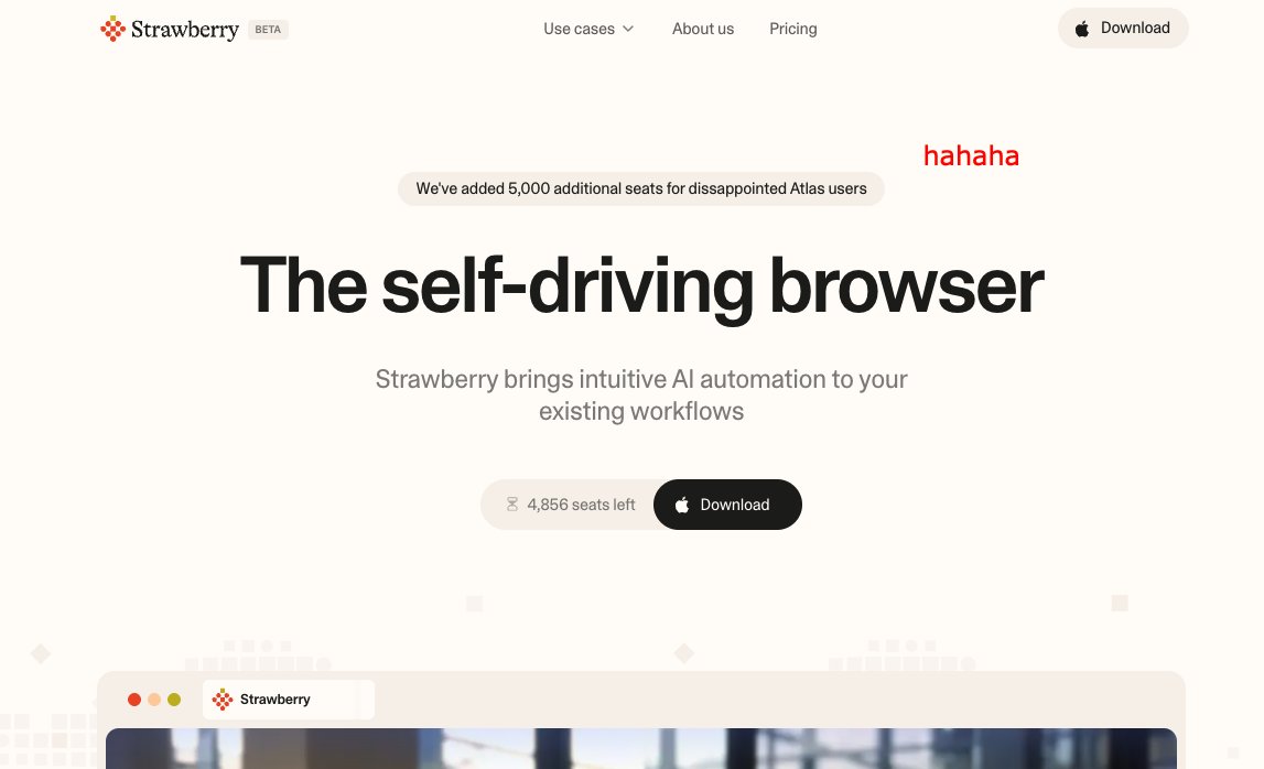 atlas is such a disappointment..

flashy animations and beautiful UX aside, the thing can't do anything right

can't use Google Sheets
keeps stopping after a few prompts and i have to beg it to continue

now taking @ai_browser out for a spin, let's see how it goes