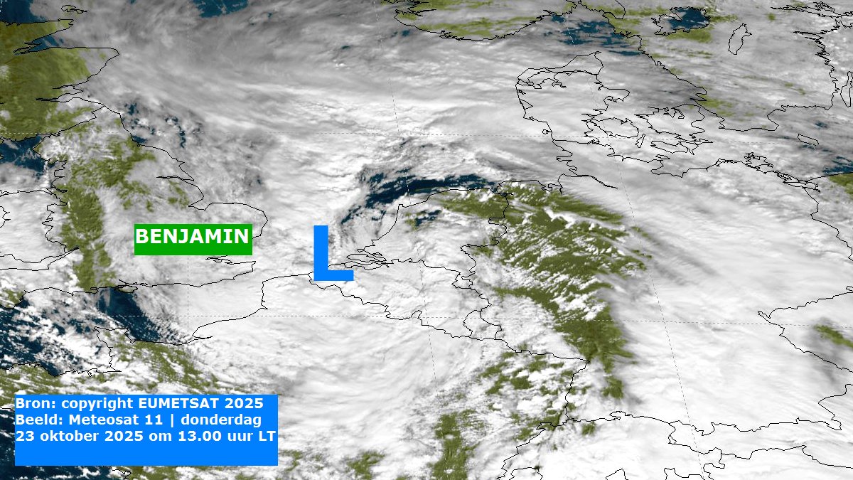 #Storm Benjamin komt eraan en trekt later vandaag van het zuidwesten uit vol over Nederland. Aan zee is een reële kans op storm en begint later vanmiddag al in Zeeland. Aan de kust worden zeer zware windstoten verwacht van 100-120 km/u.

Bekijk meer op meteoalblasserdam.nl