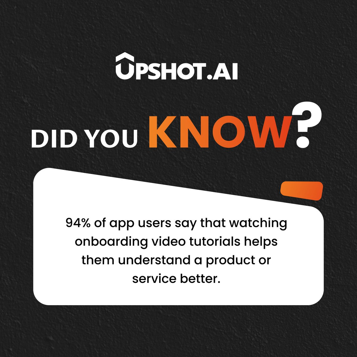 upshot_ai's tweet image. Transform first-time users into power users with @upshot_ai's dynamic video tutorials!
Guide them through every step to ensure they unlock the full potential of your app: shorturl.at/HlaNq
#UserOnboarding #VideoTutorials #CustomerEngagement