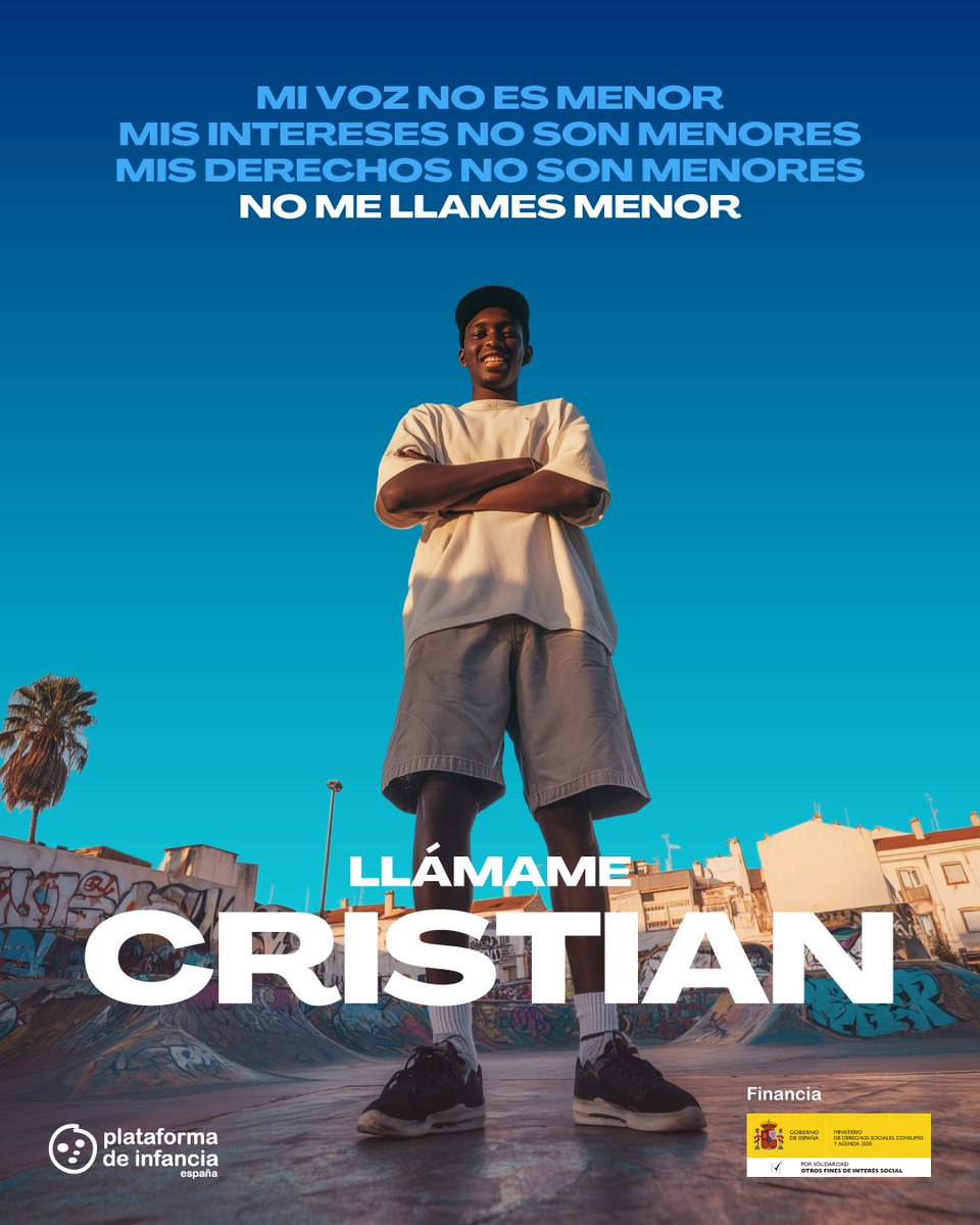 Somos Óscar, Gabriela y Cristian.
Y tenemos algo que decir:

📢 Nuestras voces no son menores.
📢 Nuestros derechos no son menores.

No nos llames “menor”. Llámanos por nuestro nombre.
#NoMeLlamesMenor plataformadeinfancia.org/no-me-llames-m…
Plataforma de Infancia (España)