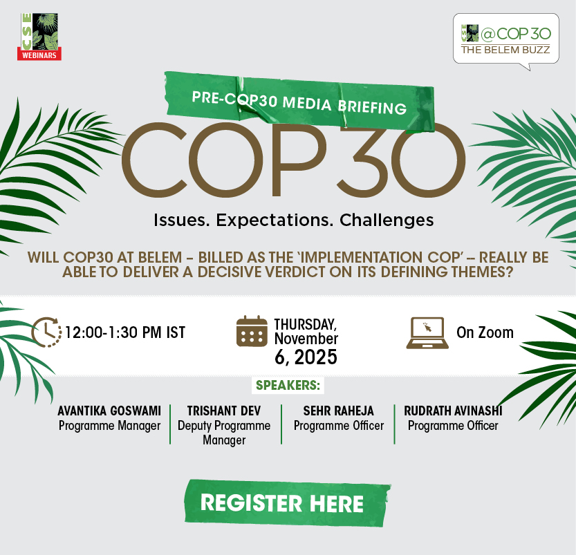 Avantika Goswami (@aygoswami) on Twitter photo 2.5 weeks to <a href="/Cop30noBrasil/">COP30 Brasil</a>:  Join us for a Media Briefing on Nov 6 on the major issues, expectations and challenges.
<a href="/TrishantDev/">Trishant</a> <a href="/rudrathavinashi/">Rudrath</a> <a href="/shagun__k/">Shagun</a> and I will be in Belem following the proceedings.
Register here for the briefing: us02web.zoom.us/meeting/regist… 2.5 weeks to <a href="/Cop30noBrasil/">COP30 Brasil</a>:  Join us for a Media Briefing on Nov 6 on the major issues, expectations and challenges.
<a href="/TrishantDev/">Trishant</a> <a href="/rudrathavinashi/">Rudrath</a> <a href="/shagun__k/">Shagun</a> and I will be in Belem following the proceedings.
Register here for the briefing: us02web.zoom.us/meeting/regist…