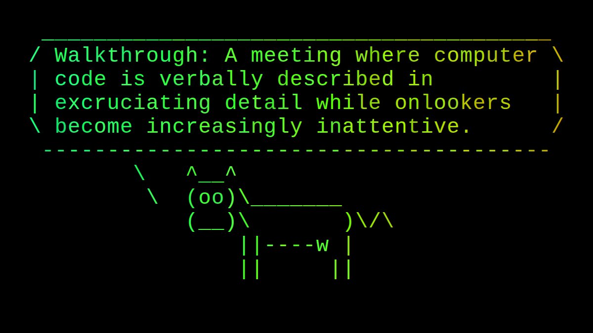 cowsayco's tweet image. #tech #dev #coding #devmemes #developers #devjokes #codinglife