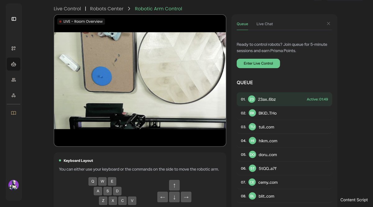 0xNick_evm's tweet image. MY EXPERIENCE USING THE ROBOTIC TRAINING ARM 🤫

Just spent  half an hour playing with @PrismaXai 
&apos;s robotic arm from my couch and... wow. I literally controlled a real robot arm halfway across the world with my hand gestures. Picked up a tiny screw, stacked some blocks, even…