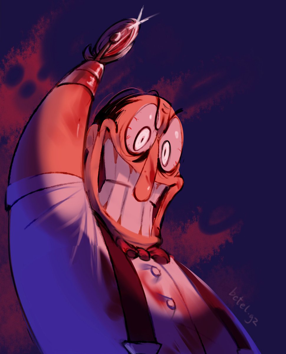 Evil Peppino's busy with something... 🍕
#pizzatower #digitalart