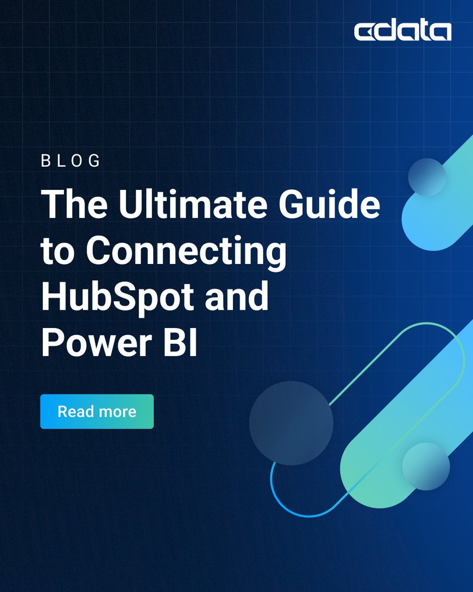 cdatasoftware's tweet image. Stop exporting from HubSpot just to import into Power BI: bit.ly/3W53DY9 💡 Connect once, visualize always—with CData.
#CData #ConnectAI #AI #MCP #PowerBI #HubSpot #DataIntegration