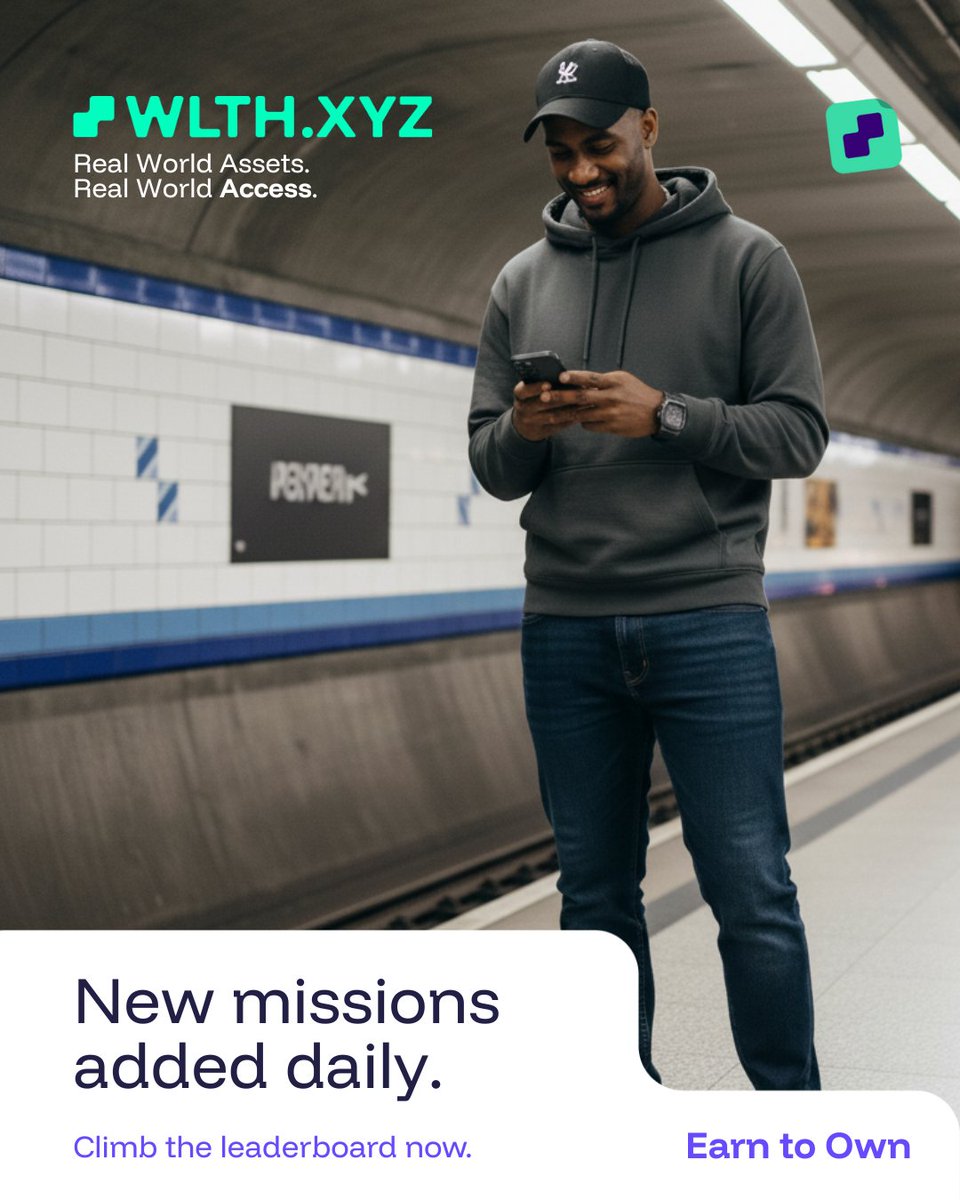 EarnToOwn's tweet image. 🎯 Earn XP, climb the leaderboard, and move closer to your next Slice.

Check today’s missions ↓

app.wlth.xyz/earn/campaigns…