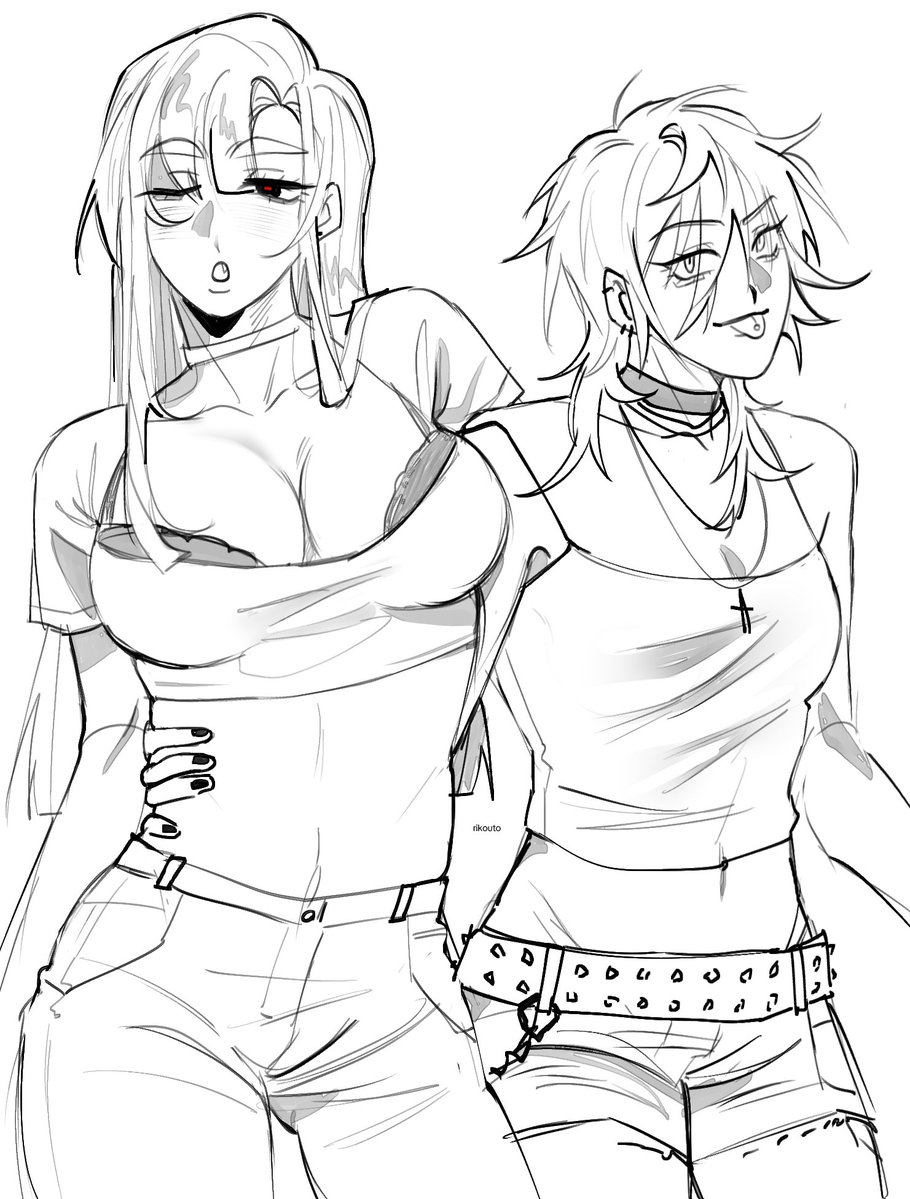 rikouto's tweet image. made them yuri..
#alnst #ivantill
