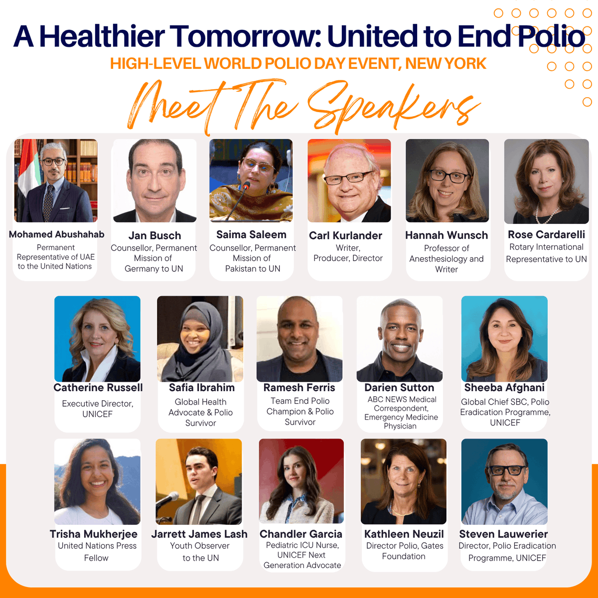 This #WorldPolioDay, we gather with polio advocates &amp; partners near the historic smallpox hospital on Roosevelt Island, NY, a symbol of what humanity can overcome. Together, we will reflect on past lessons, current challenges, &amp; progress towards a polio-free future #ForEveryChild