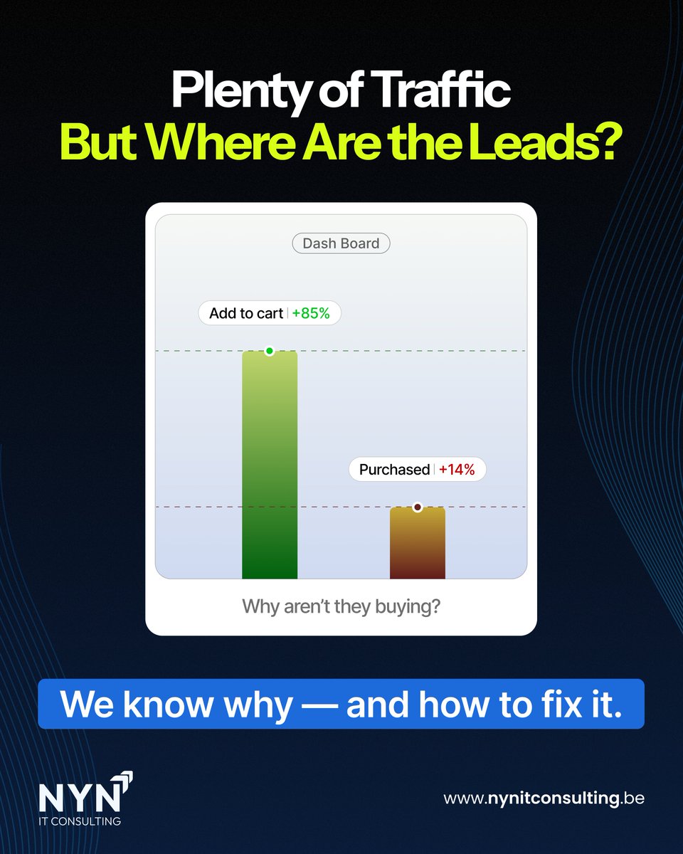 NYNITConsulting's tweet image. Many chase traffic, few convert it.
At NYN IT Consulting, we build sites that turn clicks into customers.
Stop leaving leads on the table. Let’s grow your ROI.

Visit: bit.ly/4nkelFc

#WebsiteConversion #WebDevelopmentBelgium #WebsiteDevelopmentCompany #NYNITConsulting