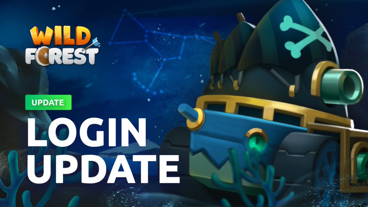 🌲Wallet Login Is Here! 

Logging in just got easier:

1️⃣ You can now access Wild Forest directly with your Ronin Wallet inside the game.

2️⃣ On the Wild Forest Portal, you can connect popular EVM wallets to log in and manage your account.

More details here: