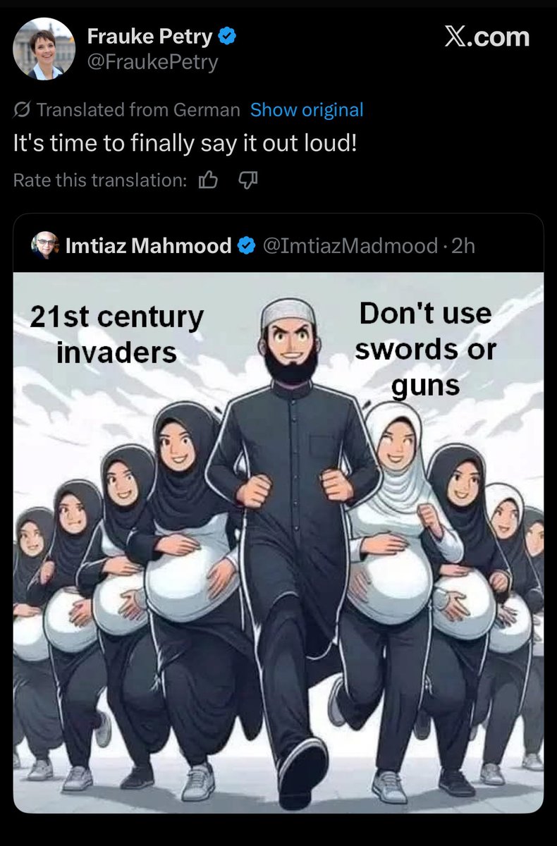 This is the leader who left the AfD because it was too racist btw