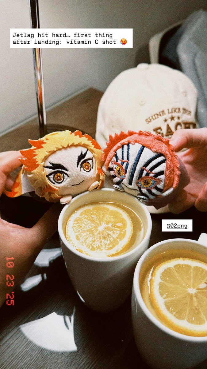 Amuiiart's tweet image. Jetlag hit hard - first thing after landing: vitamin C shot with @02png 🥵