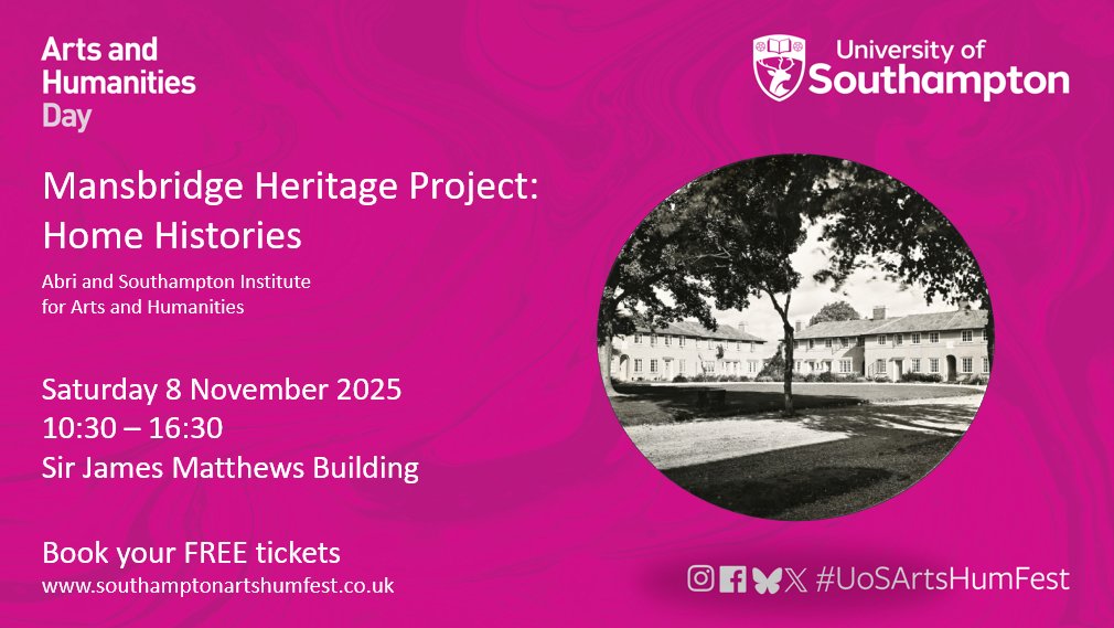 School of Humanities at University of Southampton tweet media