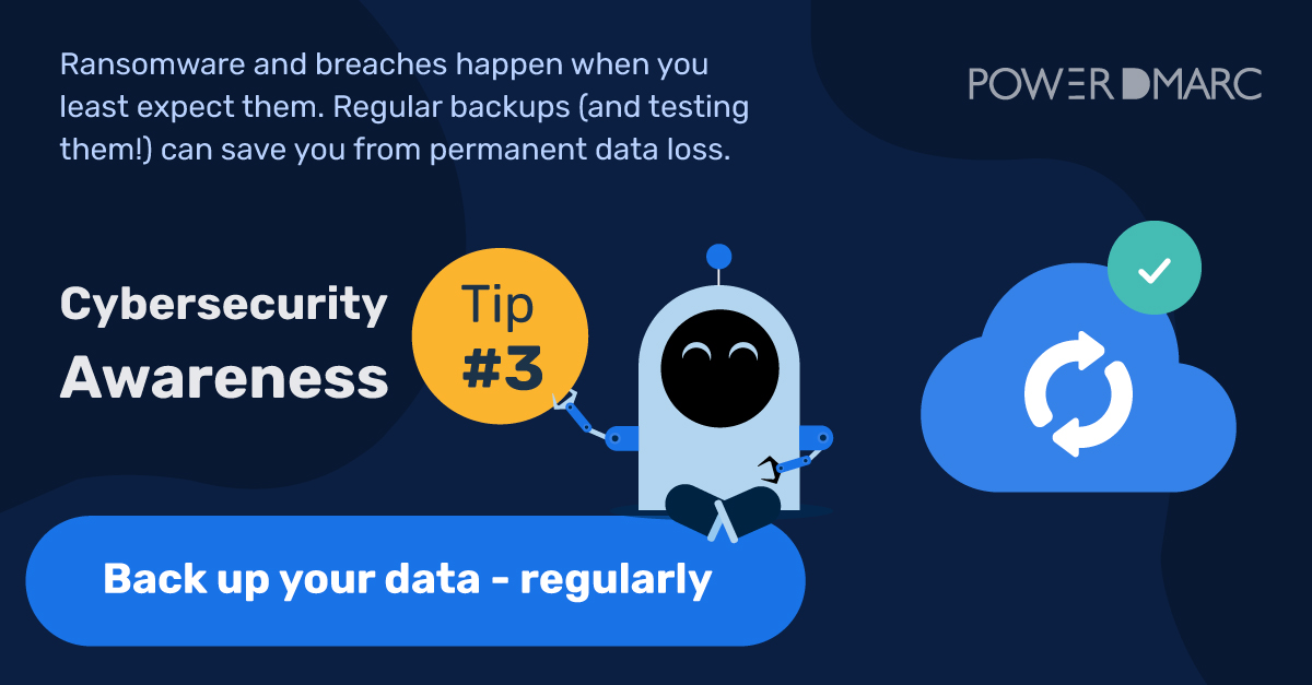 powerdmarc's tweet image. 🔐 Cybersecurity Awareness Tip #3 is here! Regular backups can save you from permanent data loss during a security incident! What do you think? 👀
#CyberAwareness #EmailSecurity #SecurityTips #DMARC #PowerDMARC