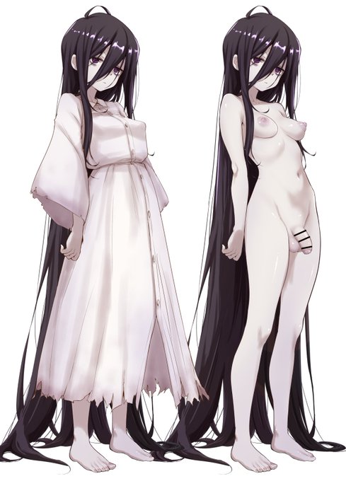 貞まん(貞子まんが)用に練習がてらに描いた貞子ちゃんをひっそり置いておく練習(コッソリ🥷 