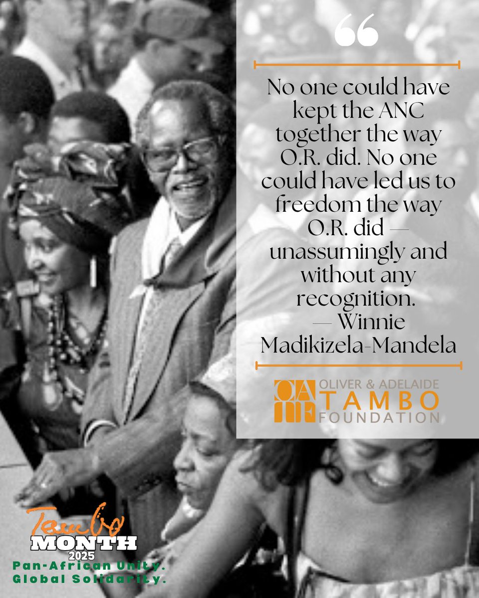 “O.R. deserves to be remembered. He is the father of the struggle, the father of democracy in this country...
He didn't want it. But I think we owe it to his legacy to at least honour him more than we are doing so that future generations do not forget O.R., and so that it never