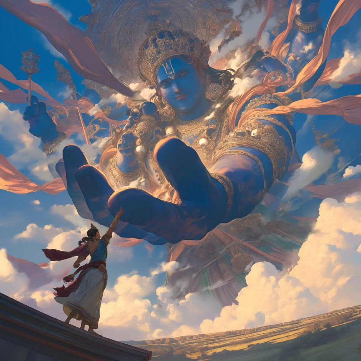 GitaShlokas_'s tweet image. When I am near why do you fear?